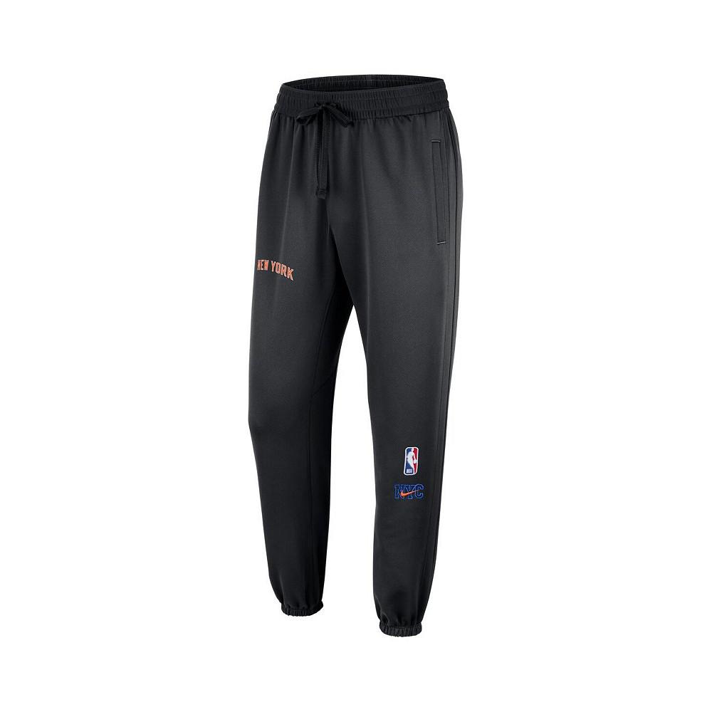 Men's Black New York Knicks 2022/23 City Edition Showtime ThermaFlex Sweatpants商品第3张图片规格展示