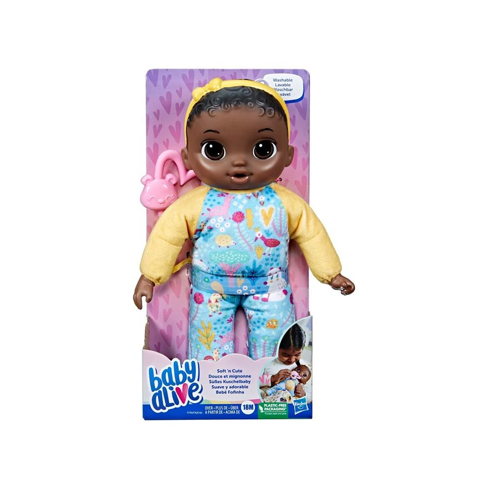 商品Baby Alive|Soften Cute Doll, Black Hair,价格¥112,第2张图片详细描述