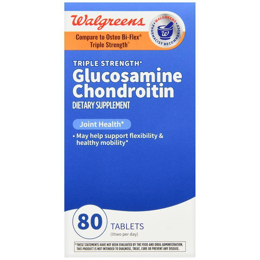 商品Walgreens|Glucosamine Chondroitin Tablets Triple Strength (40 days),价格¥200,第2张图片详细描述