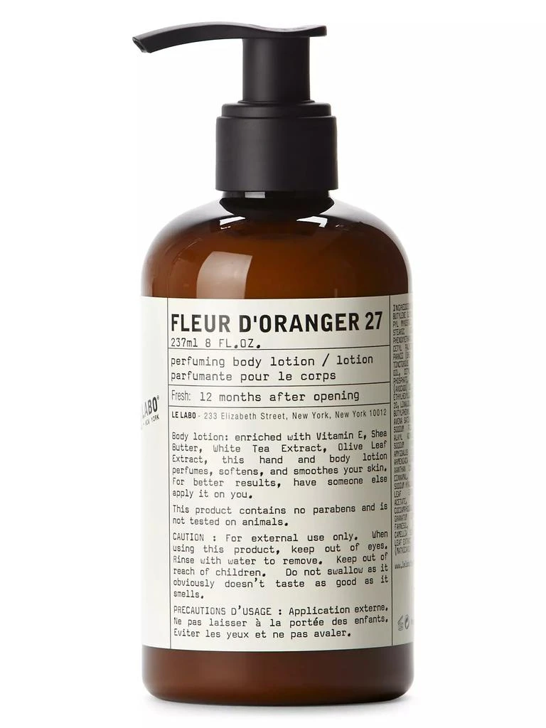 商品Le Labo|Fleur d'Oranger 27 Body Lotion,价格¥623,第1张图片