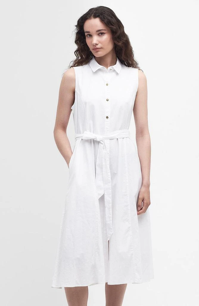 Reil Sleeveless Stretch Cotton Shirtdress 商品