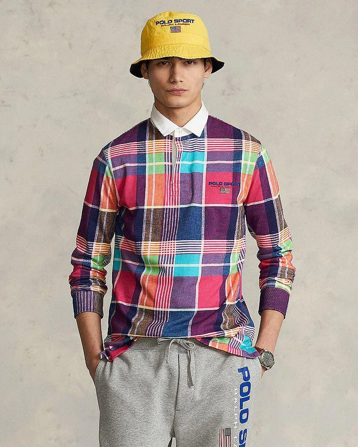 商品Ralph Lauren|Cotton Madras Plaid Classic Fit Rugby Shirt ,价格¥441,第4张图片详细描述