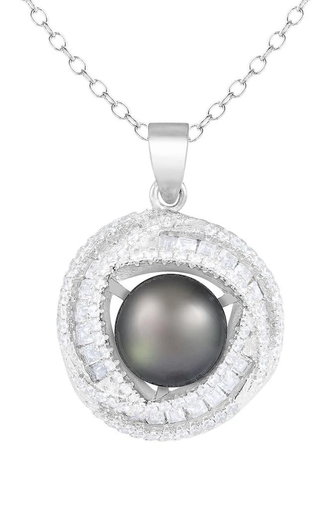 商品Splendid Pearls|Round Tahitian Pearl Pendant Necklace,价格¥751,第1张图片