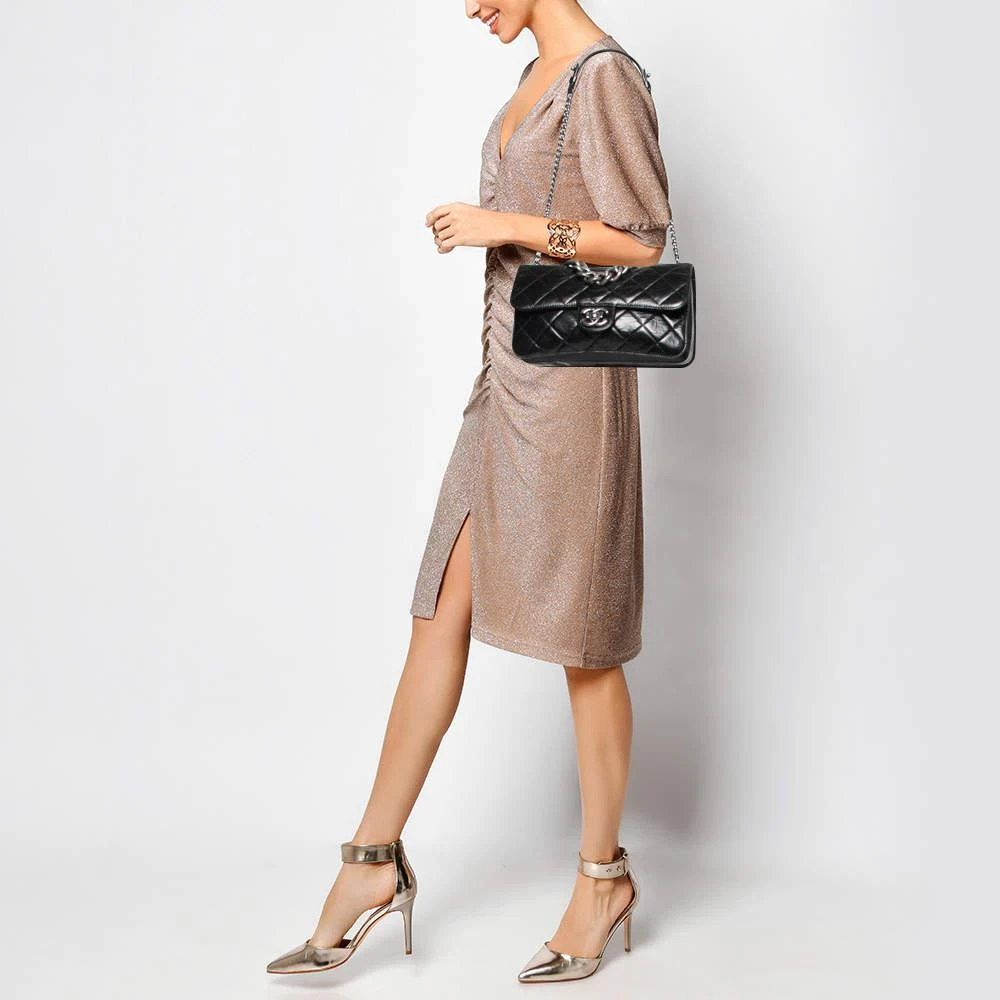 商品[二手商品] Chanel|Chanel Black Quilted Leather Medium Perfect Edge Flap Bag,价格¥22684,第2张图片详细描述