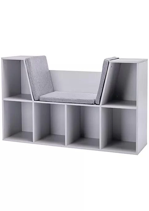 商品belk|Toy Chest Kids Cabinet Storage Organizer Children Display Shelf For Toys Clothes Books Bedroom Grey,价格¥818,第2张图片详细描述
