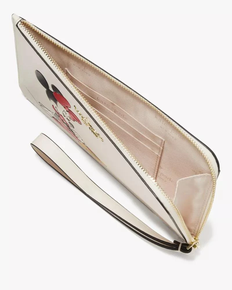 商品Kate Spade|Disney X Kate Spade New York Minnie Medium L-zip Wristlet,价格¥367,第2张图片详细描述