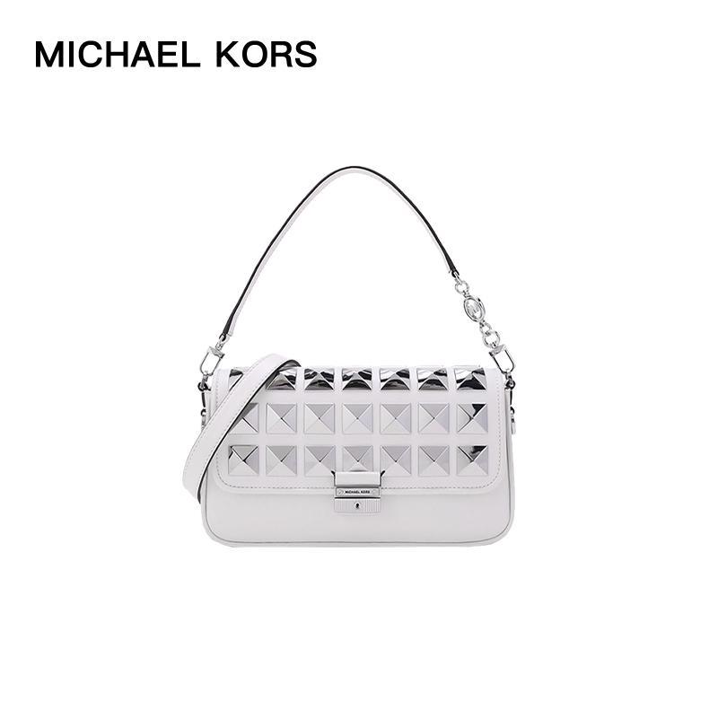 商品[国内直发] Michael Kors|MK 女包 迈克尔·科尔斯 MICHAEL KORS BRADSHAW系列女士斜挎单肩包 30H1S2BL0L OPTIC WHITE 白色 常规,价格¥1828,第1张图片