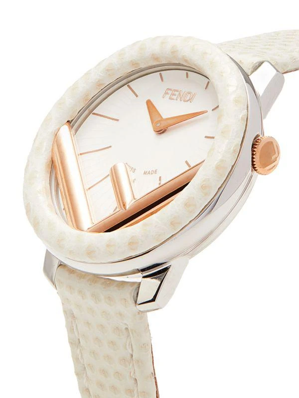 商品Fendi|28MM Stainless Steel & Leather-Strap Watch,价格¥4065,第3张图片详细描述