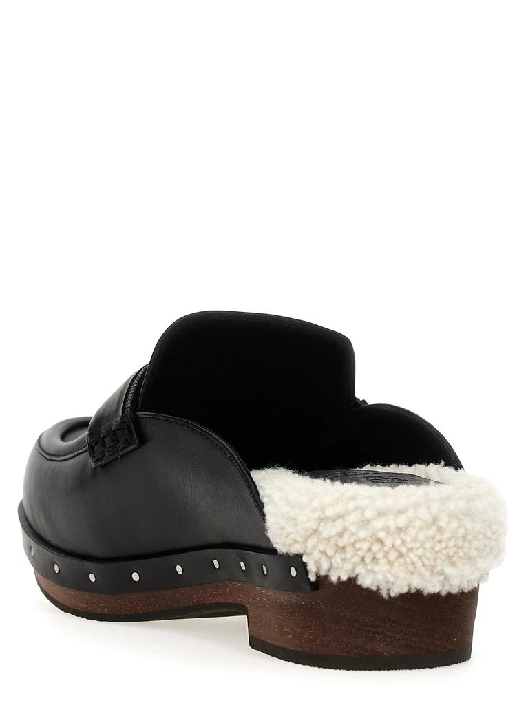 商品Brunello Cucinelli|Monile Clogs Flat Shoes Black,价格¥5393,第2张图片详细描述
