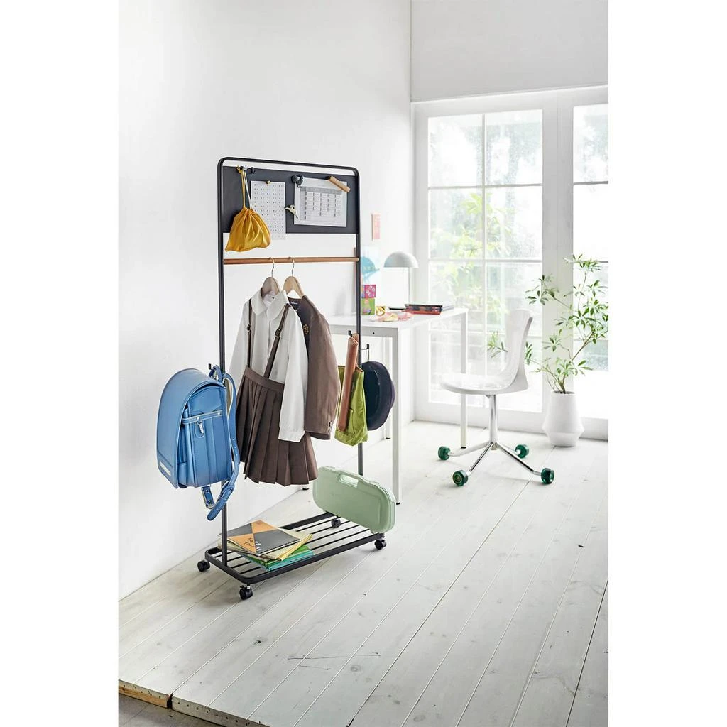 商品Yamazaki|Yamazaki Tower Kids Coat Rack With Panel - Black,价格¥370,第4张图片详细描述