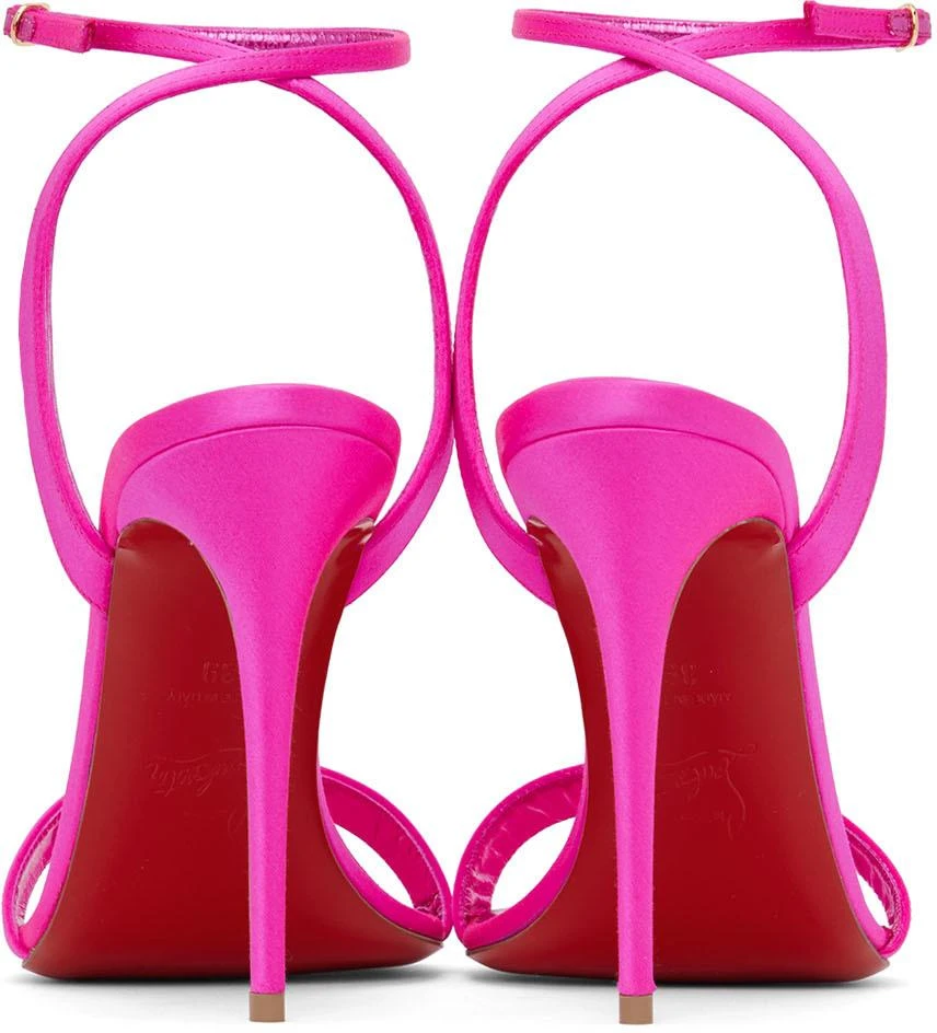 商品Christian Louboutin|Pink Loubigirl 100 Heeled Sandals,价格¥6567,第2张图片详细描述