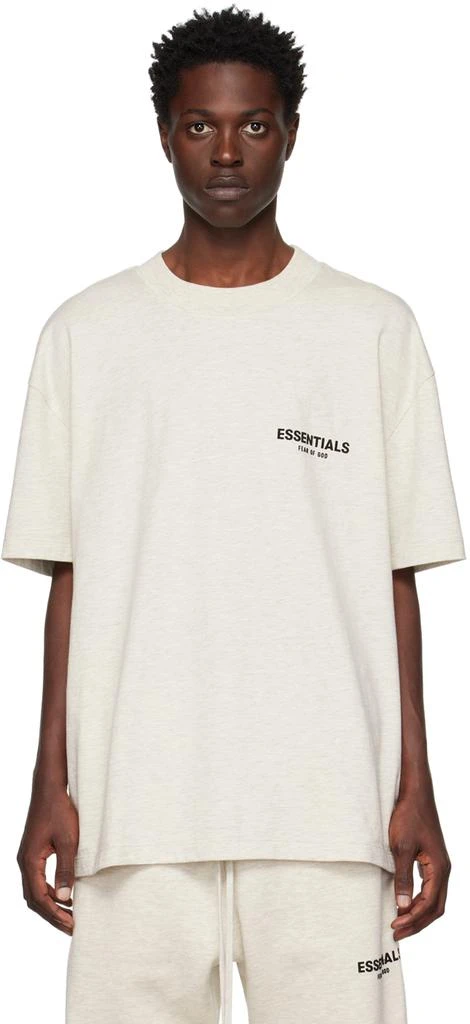 商品Essentials|Off-White Flocked T-Shirt,价格¥332,第1张图片