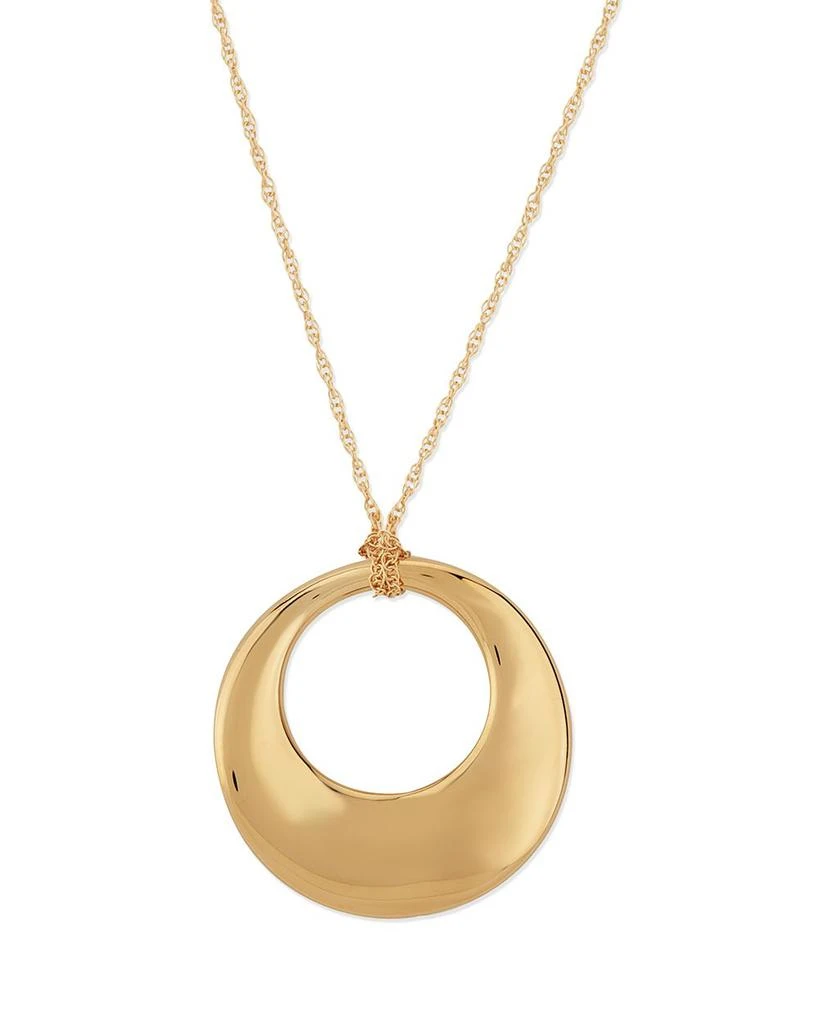 商品Bloomingdale's|Graduate Circle Pendant Necklace in 14K Yellow Gold, 18" - Exclusive,价格¥5422,第1张图片