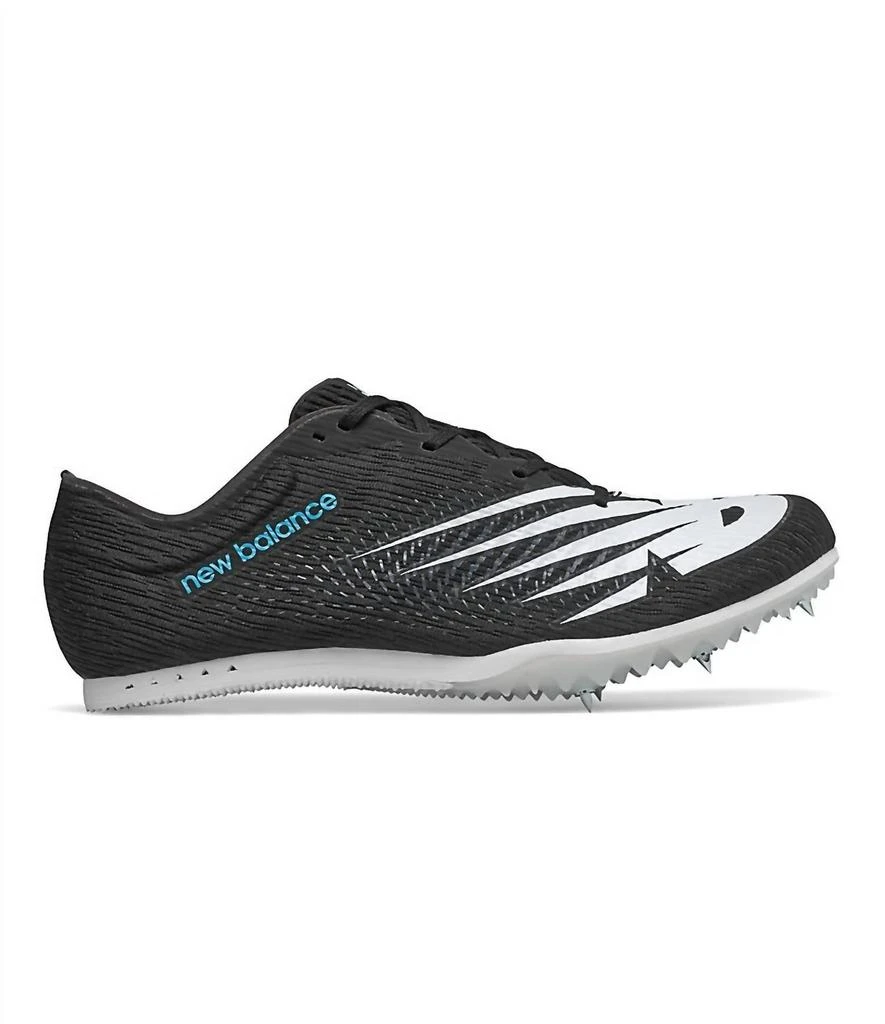 商品New Balance|Men's Mid-Dist Spikes V7 Spike Shoes In Black/white,价格¥759,第1张图片