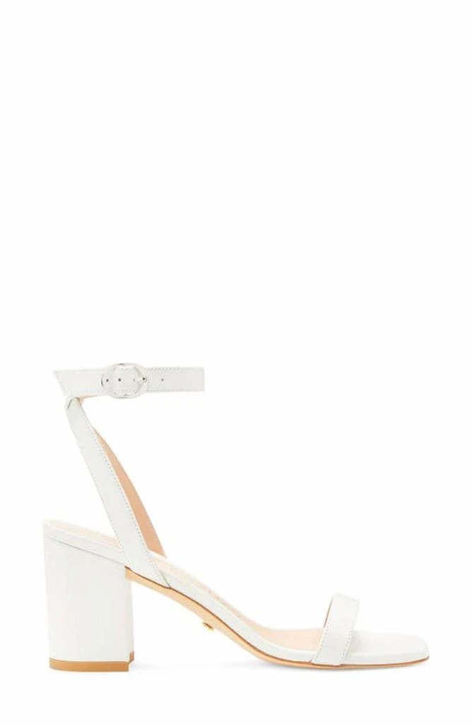 商品Stuart Weitzman|Nearlybare Sandal In White,价格¥1755,第2张图片详细描述