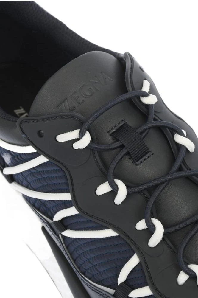 商品Zegna|Ermenegildo Zegna Men's  Blue Other Materials Sneakers,价格¥2988,第4张图片详细描述