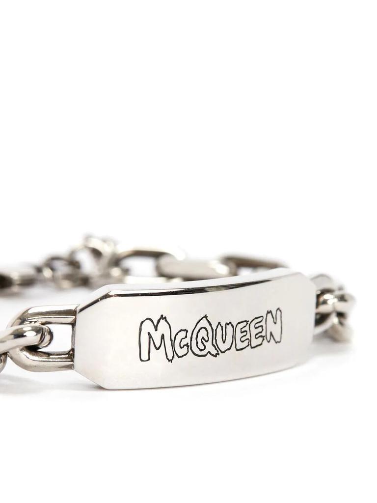 商品Alexander McQueen|Mcqueen graffiti tag bracelet,价格¥2170,第4张图片详细描述