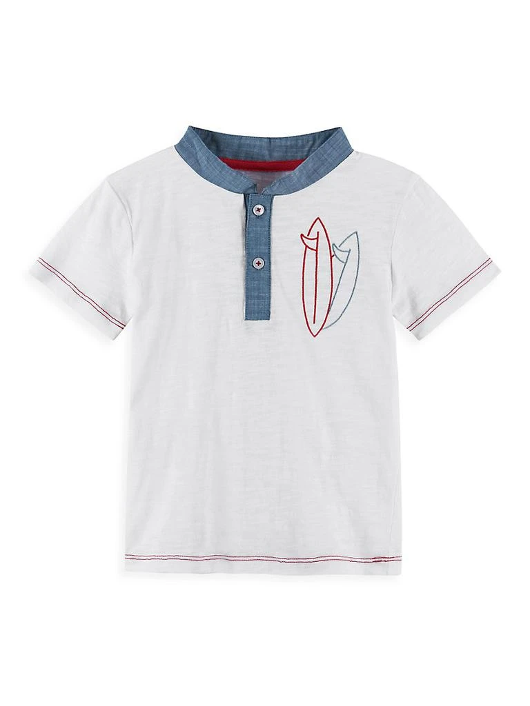 商品Andy & Evan|Little Boy's 2-Piece Henley Top & Shorts Set,价格¥209,第3张图片详细描述