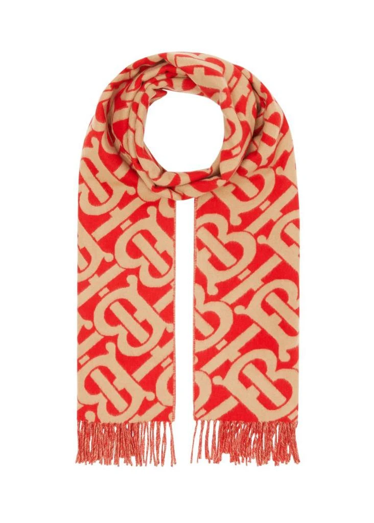 商品Burberry|Monogram cashmere jacquard scarf,价格¥5488,第1张图片