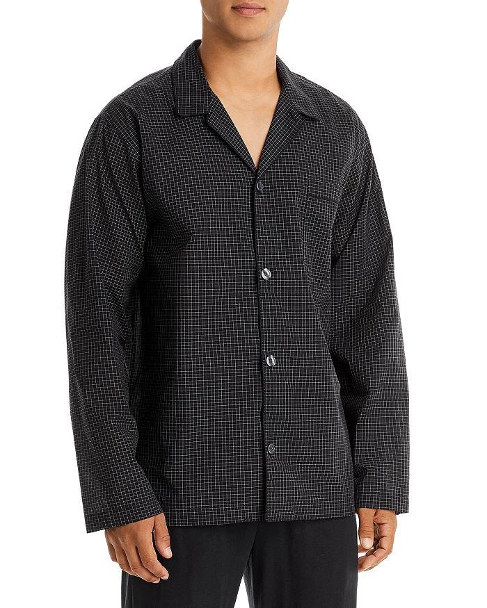 商品Ralph Lauren|Cotton Check Button Down Pajama Shirt,价格¥419,第1张图片详细描述