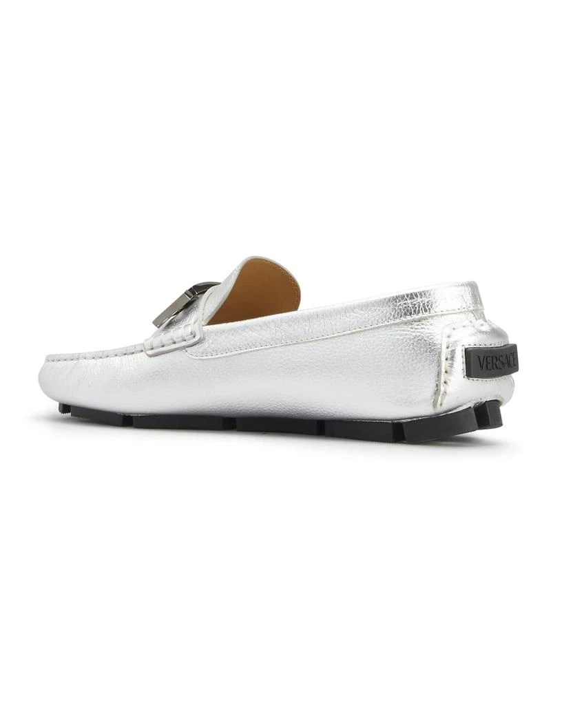 商品Versace|Men's Greca Plaqué Leather Drivers,价格¥2621,第3张图片详细描述