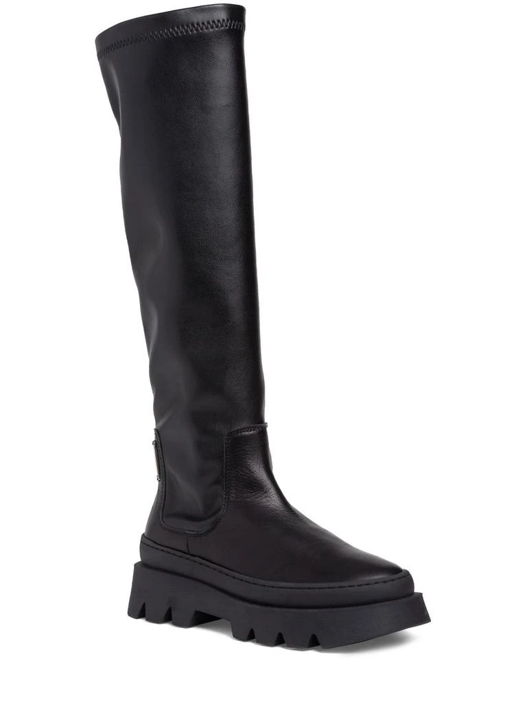 商品MONNALISA|Leather High Boots,价格¥3950,第1张图片
