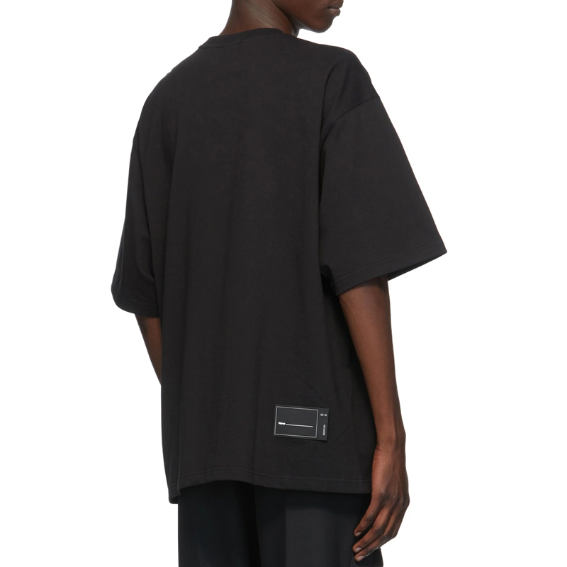 WE11DONE 黑色女士T恤 WD-TP6-20-073-U-BK商品第3张图片规格展示