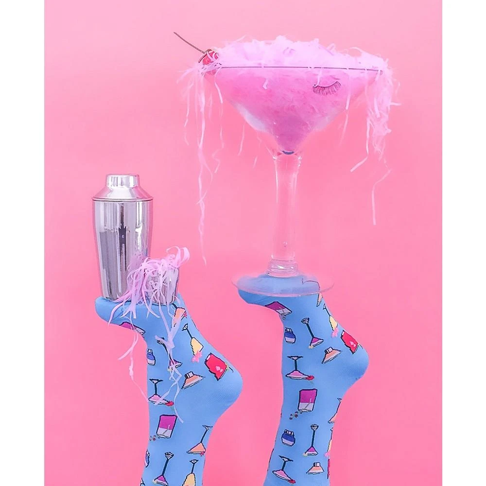 商品Hot Sox|鸡尾酒饮料袜子Hot Sox Women's Tropical Drinks Trouser Socks,价格¥67,第3张图片详细描述