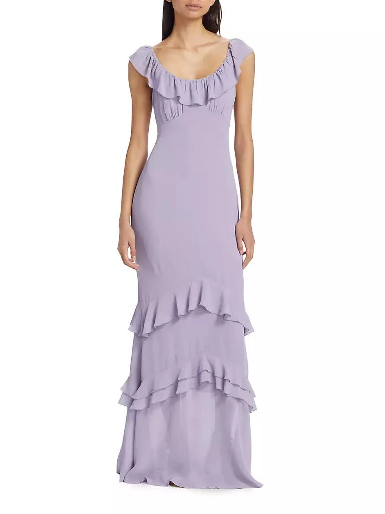 商品Reformation|Tripoli Ruffled Maxi Dress,价格¥2609,第2张图片详细描述