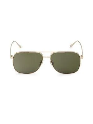 商品Omega|60MM Aviator Sunglasses,价格¥827,第1张图片