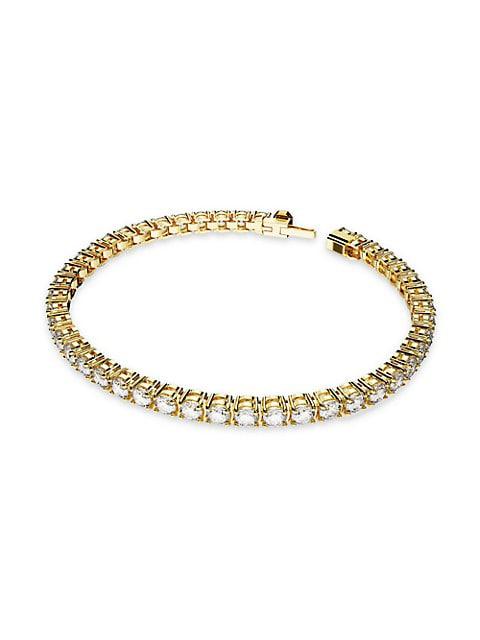 Matrix Gold-Plated & Crystal Tennis Bracelet商品第2张图片规格展示