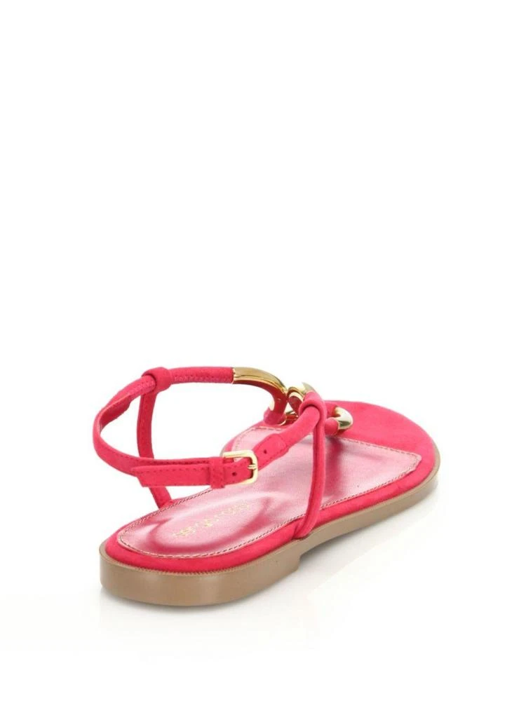 商品Sergio Rossi|Twist Suede Flat Sandals,价格¥1340,第2张图片详细描述