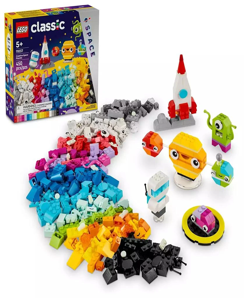 商品LEGO|LEGO Classic Creative Space Planets Aliens and Rocket Ship Toy 11037,价格¥210,第1张图片