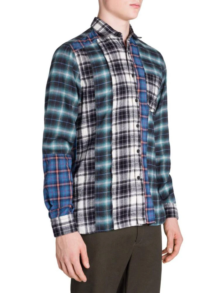 商品Lanvin|Plaid Regular-Fit Cotton Casual Button Down Shirt,价格¥1783,第3张图片详细描述