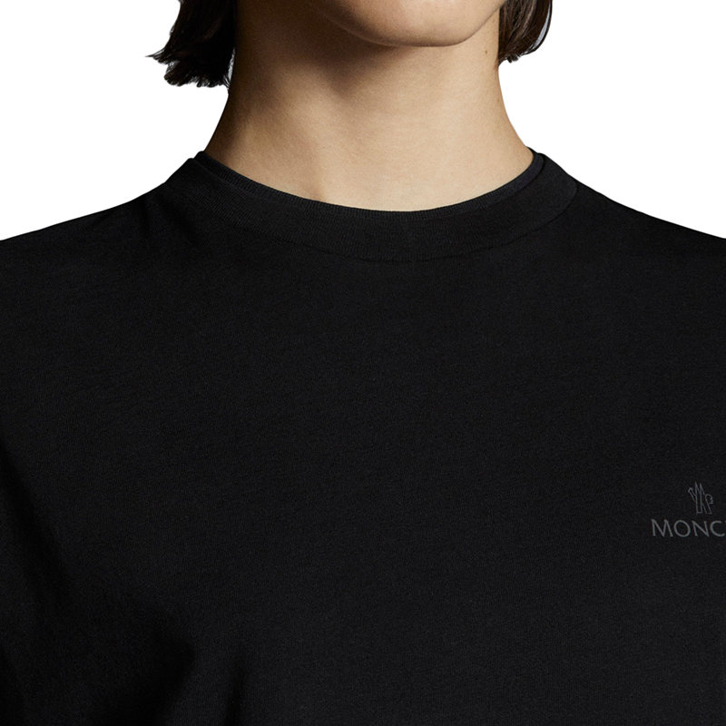 【预售3-7天】Moncler/蒙克莱 22年秋冬新款 女士黑色纯棉圆领短袖T恤H10938C00003829H8999商品第3张图片规格展示