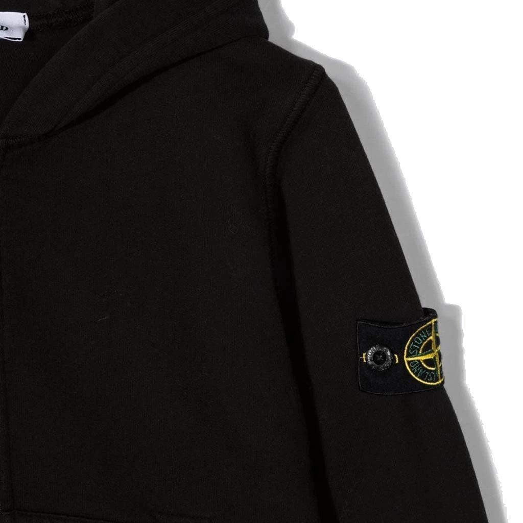 商品Stone Island|Black Zip Up Sweatshirt,价格¥1479,第2张图片详细描述