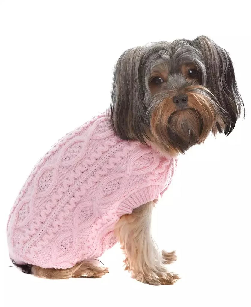 商品Macy's|Cable Knit Dog Sweater,价格¥209,第1张图片