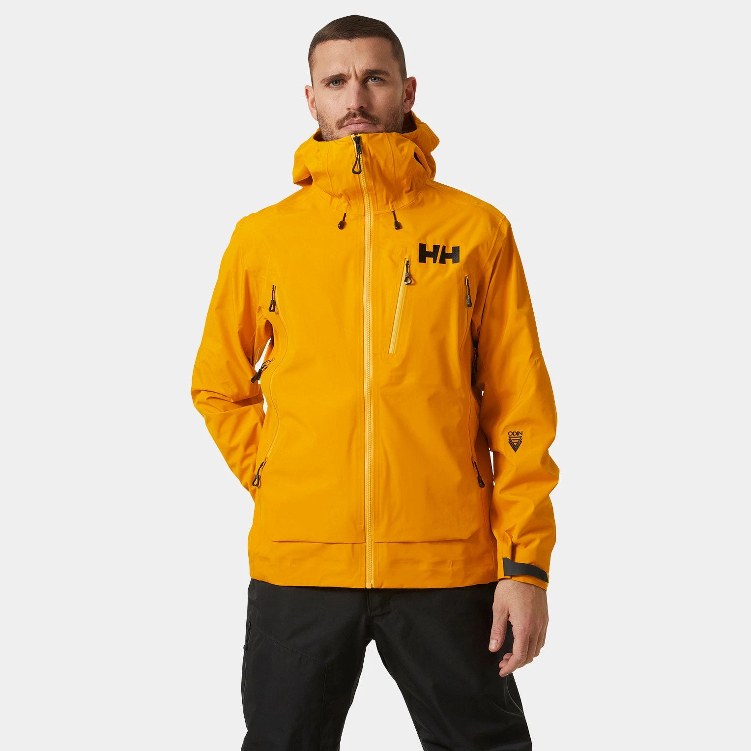 商品Helly Hansen|Helly Hansen 男士户外冲锋衣 62938328CLOUDBERRY 黄色,价格¥2450,第1张图片