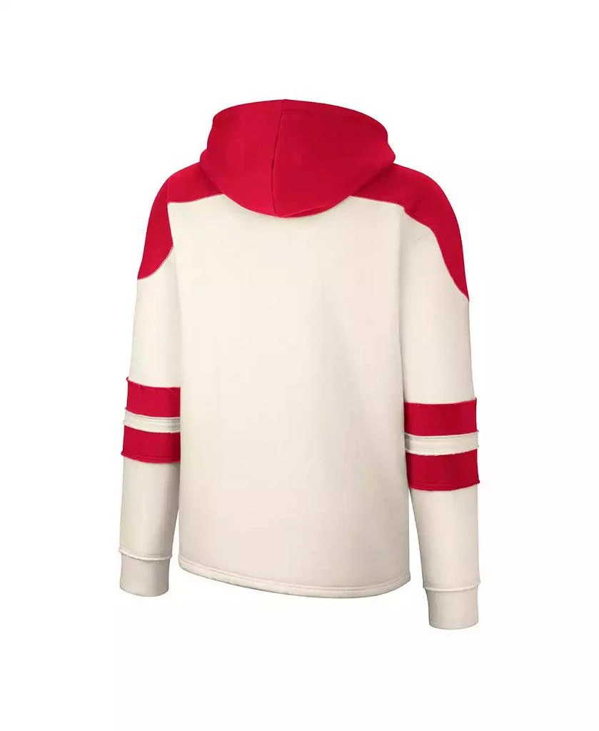 商品Colosseum|Men's Cream Ohio State Buckeyes Lace-Up 4.0 Vintage-Like Pullover Hoodie,价格¥361,第2张图片详细描述