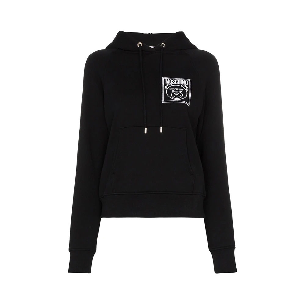 商品Moschino|MOSCHINO 黑色女士卫衣/帽衫 EA1709-5527-4555,价格¥1513,第1张图片