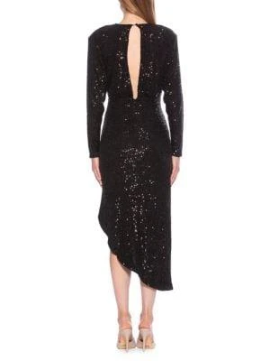 商品ALEXIA ADMOR|Silena Sequin Ruched Midi Dress,价格¥755,第2张图片详细描述