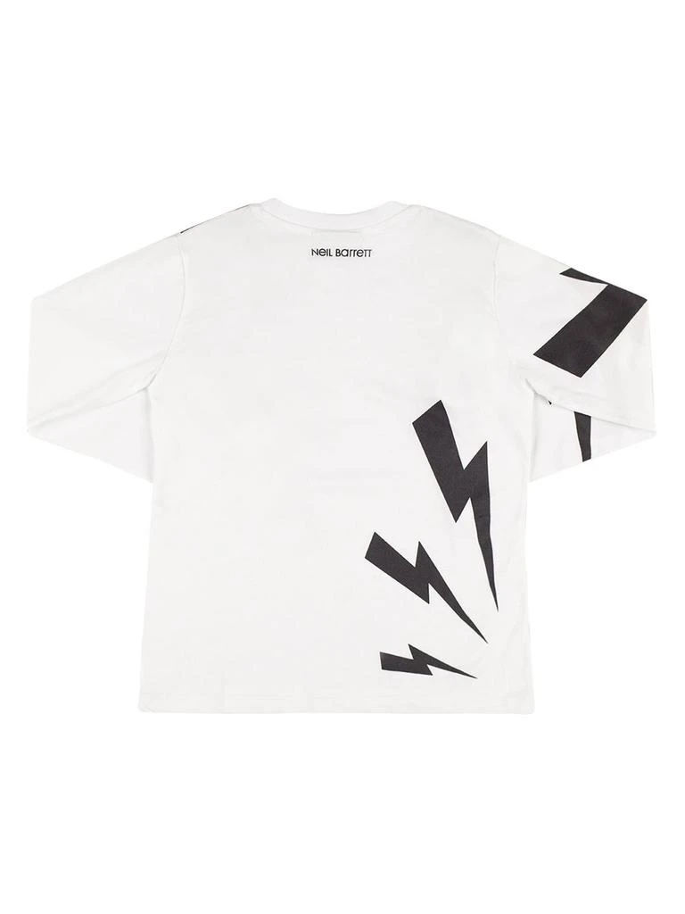 商品Neil Barrett|Thunder Print Cotton Jersey T-shirt,价格¥428,第2张图片详细描述