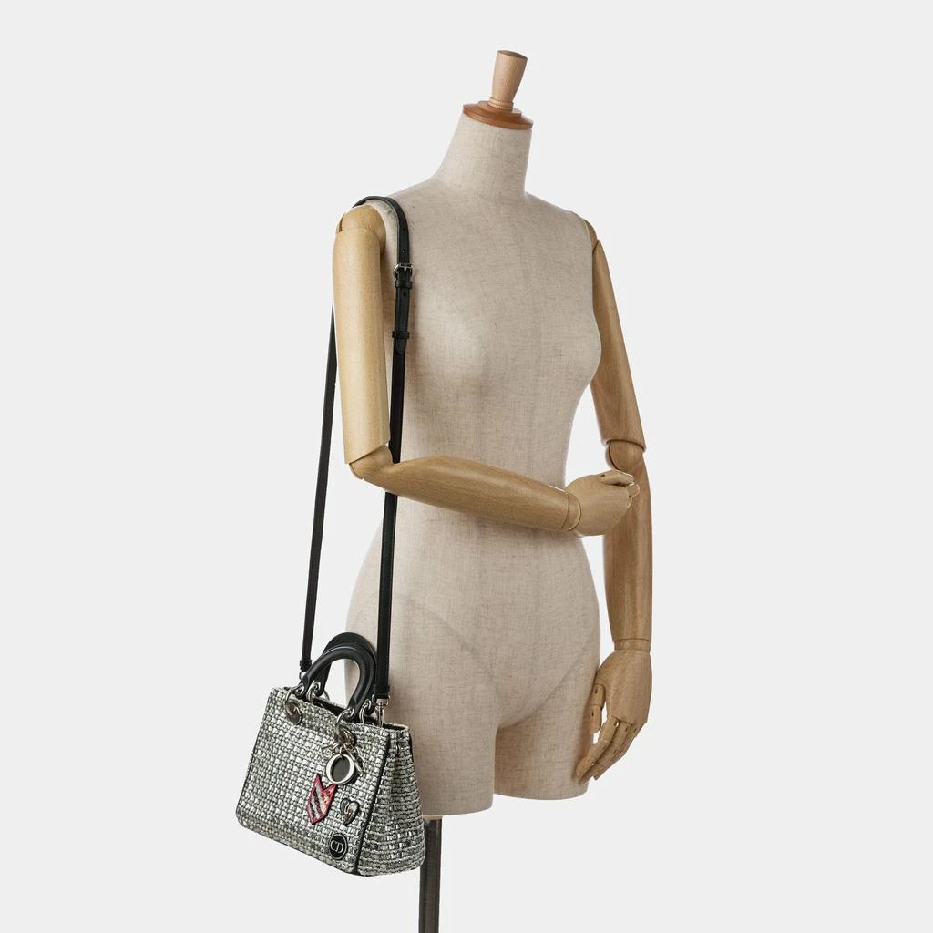 Dior Black & Silver Small Tweed Patch Diorissimo Tote Bag 商品