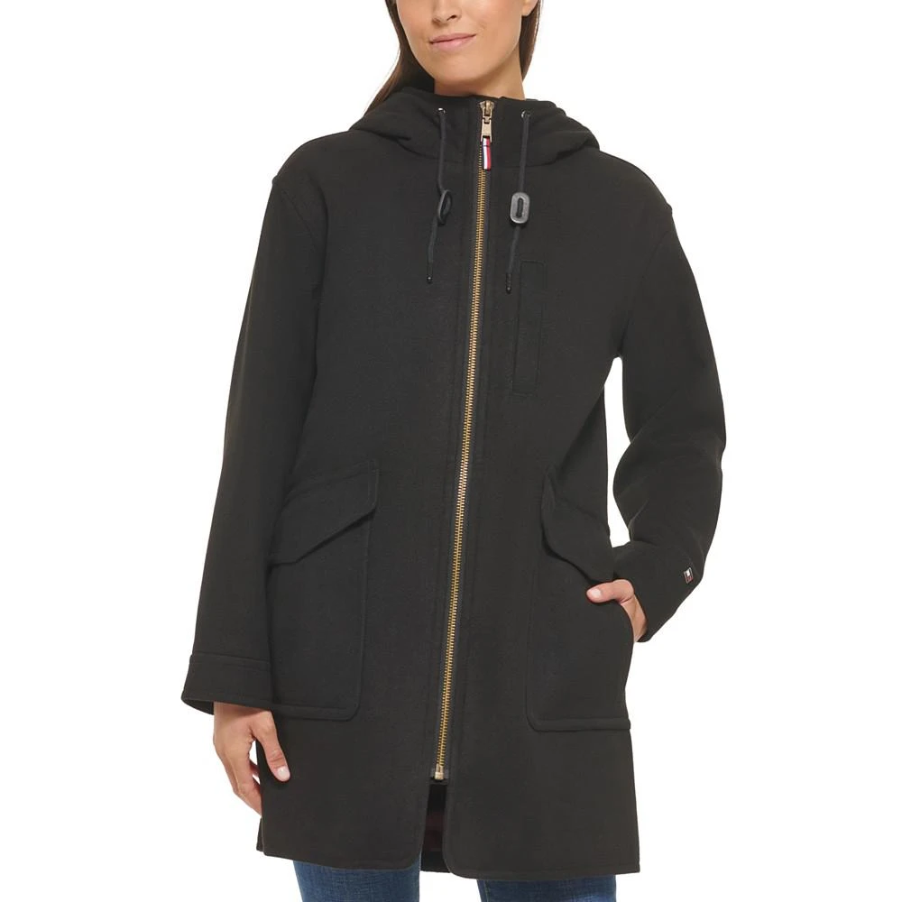 商品Tommy Hilfiger|Women's Zip Front Hooded Coat,价格¥1651,第5张图片详细描述