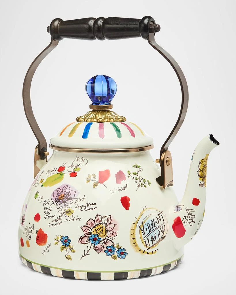 商品MacKenzie-Childs|Sketchbook 2 Quart Tea Kettle,价格¥1312,第4张图片详细描述