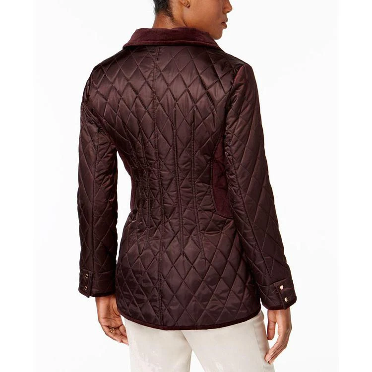 商品Vince Camuto|Velvet-Trim Quilted Coat, Created for Macy's,价格¥772,第2张图片详细描述