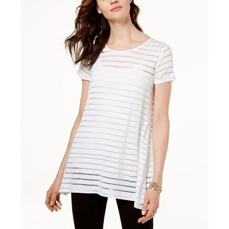 商品INC International|I.N.C. Illusion-Striped Top, Created for Macy's,价格¥186,第5张图片详细描述