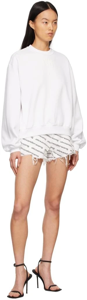商品Alexander Wang|White Puff Logo Sweatshirt,价格¥1468,第4张图片详细描述
