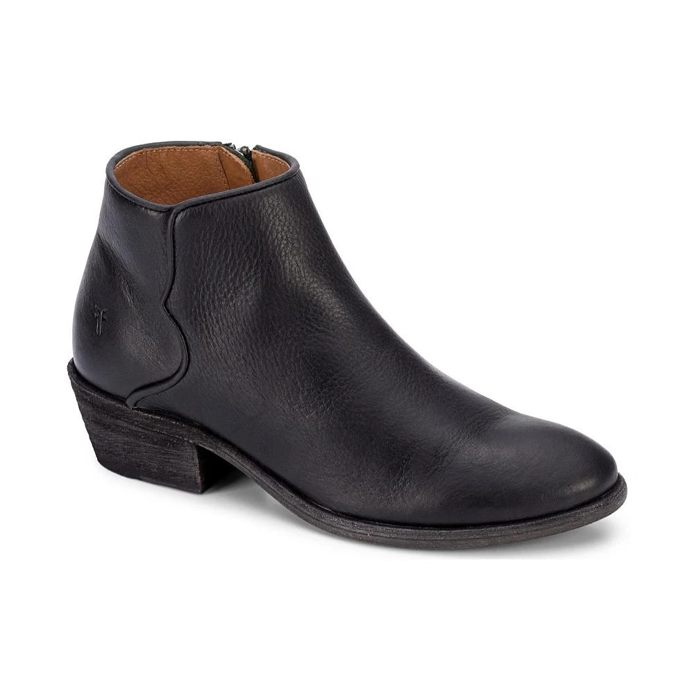 商品Frye|Women's Carson Piping Inside Zip Block Heel Booties,价格¥1944,第1张图片