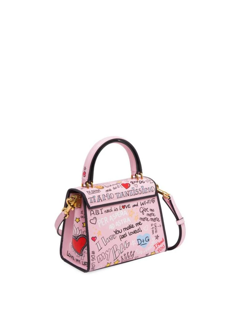 商品Dolce & Gabbana|Dolce & Gabbana - Borsapolla Tracolla Graphic Leather Crossbody Bag,价格¥23732,第4张图片详细描述